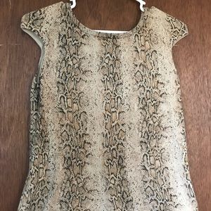 Snakeskin pattern tank